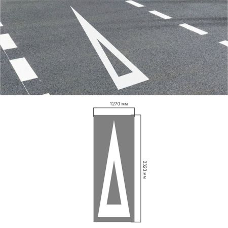 Трафарет для дорожньої розмітки 1.20 "Поперечна розмітка"