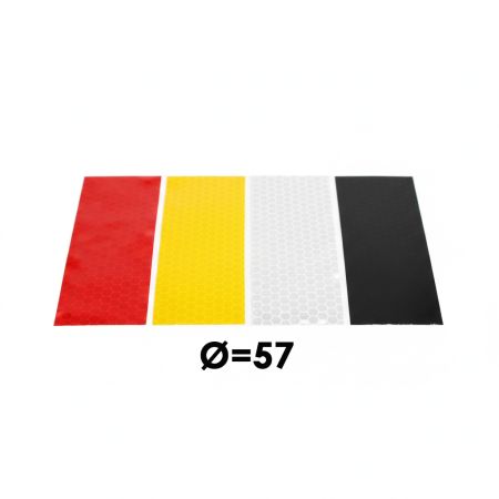 Світлоповертаюча наліпка для колесоовідбійників 57 - МКН-57-5