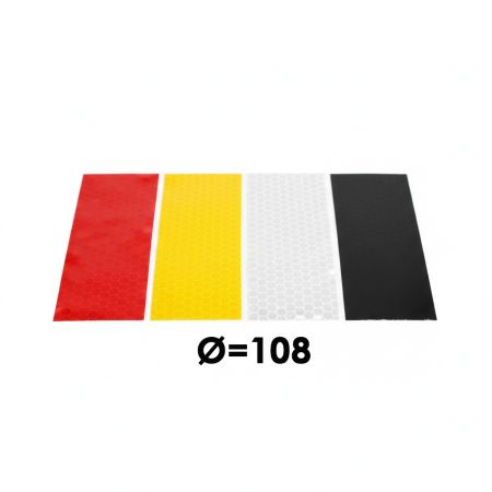 Світлоповертаюча наліпка для колесоовідбійників 108 - МКН-108-10