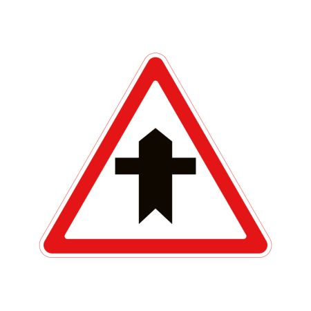 Дорожній знак 1.22 Перехрещення з другорядною дорогою