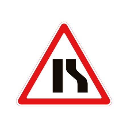 Дорожній знак 1.5.2 Звуження дороги