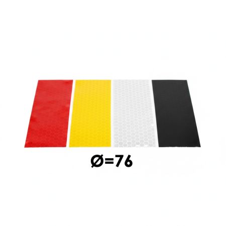 Світлоповертаюча наліпка для колесоовідбійників 76 - МКН-76-5