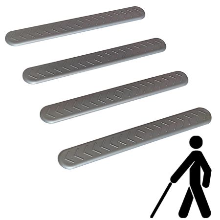 Тактильний індикатор "Смуга" самоклеючий 280 мм (сірий) (1шт)