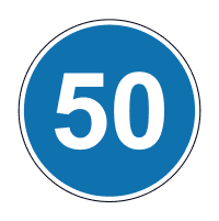 Дорожній знак 4.12 Обмеження мінімальної швидкості