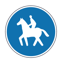Дорожній знак 4.19 Доріжка для вершників