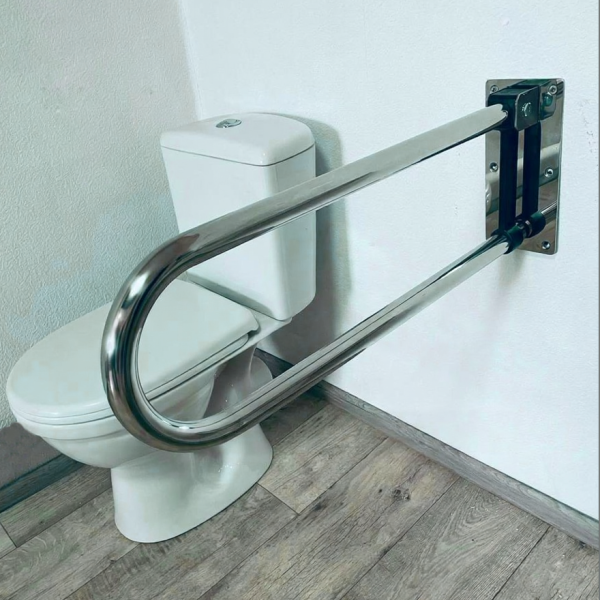 Поручень для людей с ограниченными возможностями откидной пристенный в туалет 32мм