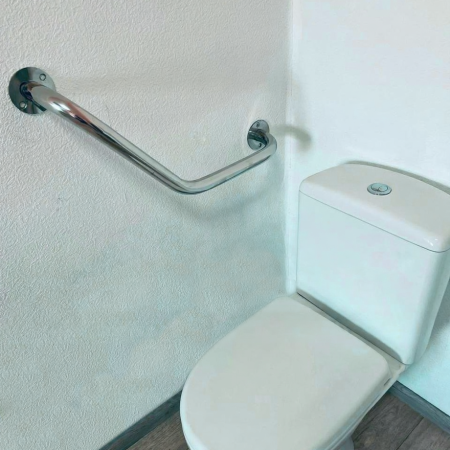 Поручень у ванну пристінний кутовий для людей з інвалідністю 20мм - 350x350мм