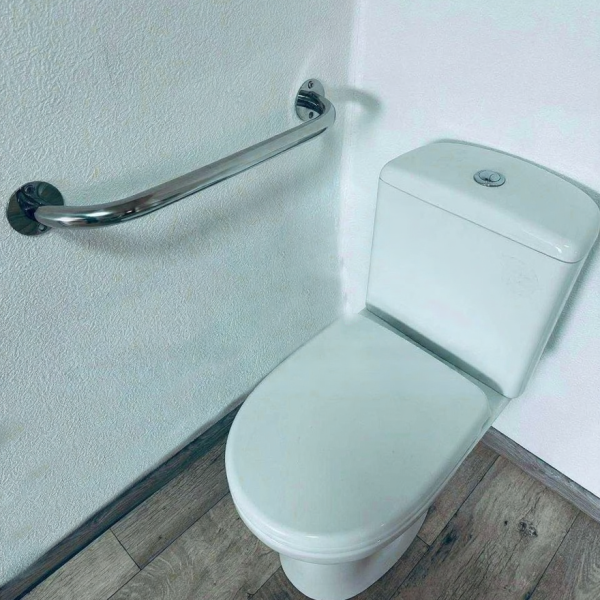 Прямой поручень 32 мм × 600 мм для инвалидов | Надежная поддержка для МГН