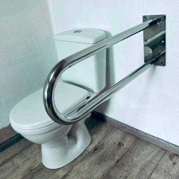 Поручень пристінний невідкидний 32мм × 700мм для інвалідів | Надійна опора для ванної