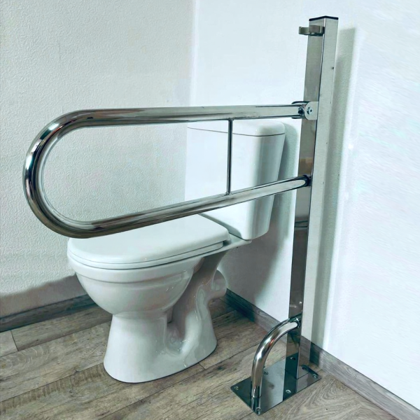 Поручень напольный откидной для людей с инвалидностью 32мм – 1000x700мм