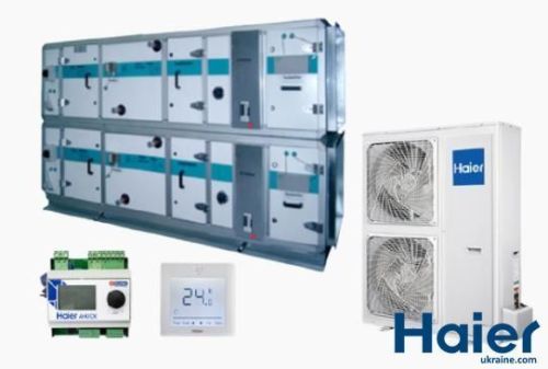 Зовнішній блок в якості ККБ Haier 1U60IS1ERB(S) + Контролер Haier AHU DX