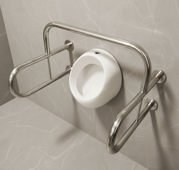 Поручень для писсуара усиленный 32 мм – 400×500×600 мм.