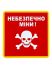 Знак "Небезпечно міни" квадртана
