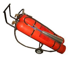 Огнетушитель углекислотный передвижной ОУ-80, ВВК-56