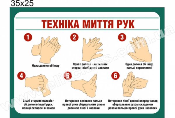 "Техніка миття рук" стенд №451