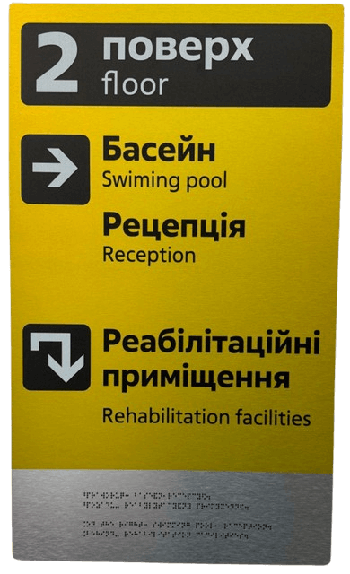 Інформаційні тактильні стенди/покажчики