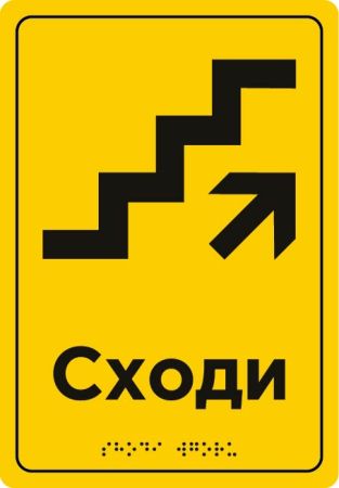 Навігаційні таблички зі шрифтом Брайля