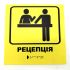 Табличка со шрифтом Брайля "Рецепция"