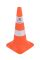 Конус дорожный пластиковый Н-52 см с 2 светоотражающими полосками – для безопасности на дорогах и парковках.