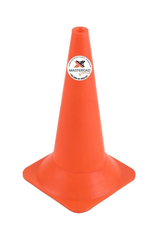 Конус дорожный пластиковый Н-52 см без полосок MasteRoad