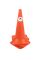 Конус дорожный пластиковый Н-60 см без полосок – для безопасности на дорогах и строительных площадках.