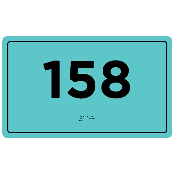 Таблички з номером та назвою кабінету зі шрифтом Брайля