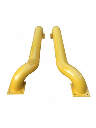 Колесовідбійник металевий напрямний для вантажних автомобілів Ø159 300x2000 мм (Правий)