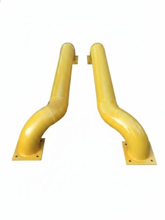 Колесовідбійник металевий напрямний для вантажних автомобілів Ø159 300x2000 мм (Лівий)