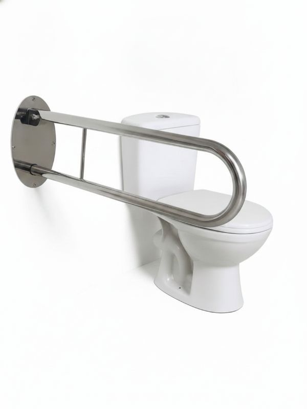 Поручень інвалідний для унітазу відкидний, Ø 32мм - 700мм