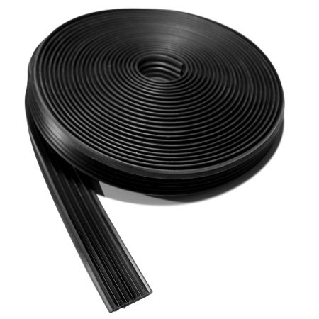 Тактильна гумова стрічка 31х5 мм чорна