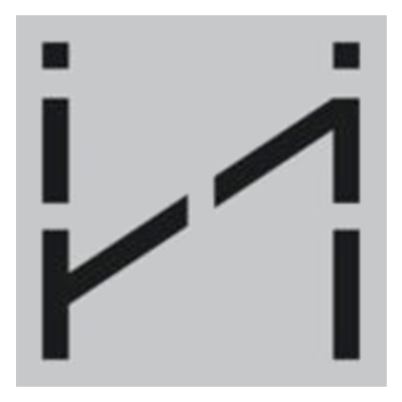 Шаблон (трафарет) для проведення розмітки місць для паркування, 1400х1400 мм, «і» для людей з інвалідністю