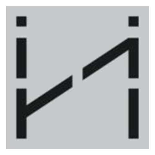 Шаблон (трафарет) для проведення розмітки місць для паркування, 1400х1400 мм, «і» для людей з інвалідністю