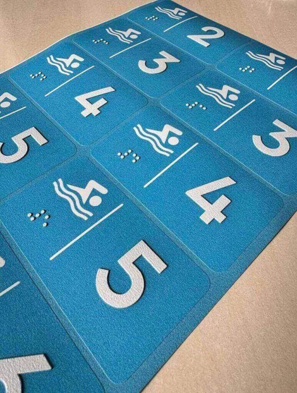 Комплект інформаційних наліпок шрифтом Брайля.