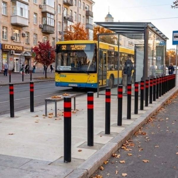 Купити «Стовпчик паркувальний «Рондо» Ø76 ↕750 мм (бетонування)» онлайн