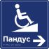 Інформаційно-орієнтаційна табличка зі шрифтом Брайля