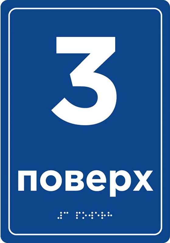 Навігаційні таблички зі шрифтом Брайля