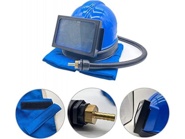 Шлем пескоструйный HY-02A и HY-02B, с регулятором температуры, система охлаждения бленды ID