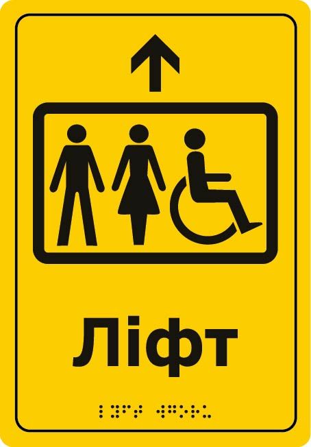 Навігаційні таблички зі шрифтом Брайля