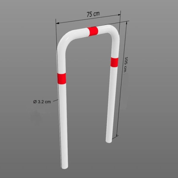 Захисна дуга, металевий відбійник 65х75 (32мм)