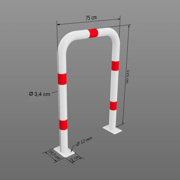 Захисна дуга, металевий відбійник 75х115 (34мм)