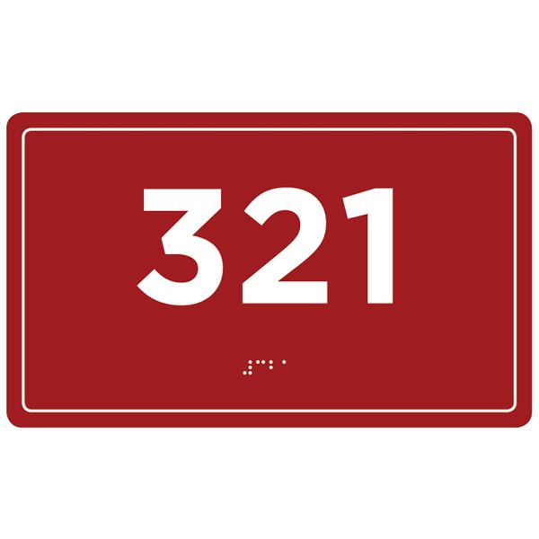 Таблички з номером та назвою кабінету зі шрифтом Брайля